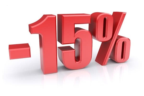 15% скидка на монтаж