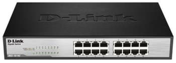Неуправляемый, монтируемый в 19 стойку, порты 1000Base-T(Gigabit Ethernet): 16 шт., Функция энергосбережения, 100-240 В переменного тока, 0 до 40 °C, 282x178x44 мм, 1,06 кг. Коммутатор D-LINK DGS-1016C/A1A, неуправляемый, монтируемый в 19" стойку, Gigabit Et-16 шт