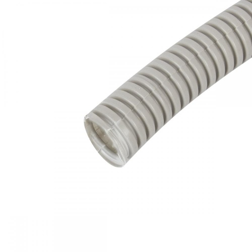 Гофрированная труба легкого типа из пластика ПВХ (поливинилхлорида) служит для прокладки электрического кабеля и проводов разного назначения, по которым проходит ток с напряжением не более 1000 В. Изделие можно купить и использовать для наружной и скрытой проводки как в помещении, так и на открытом воздухе. Для того, чтобы было проще протягивать кабель по трубе, внутри нее заложен зонд (стальная проволока диаметром 0,9 мм). фото 2 Труба гофрированная Экопласт ПВХ с зондом D25 мм 25 м фото 2