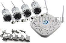 PX-KIT-PG420-20W комплект 4 Wi-Fi IP камеры 2.0Мп + Wi-Fi NVR от интернет магазина Комплексные Системы Безопасности