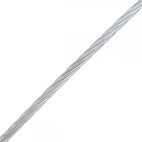 Стальной трос DIN 3055 (1 мм) изготовлен из прочной проволоки методом плетения. Используется в качестве элемента растяжки при монтаже различных растяжек, антенн и других конструкций. Может применяться как в быту, так и в различных строительных работах. Канат отличается высокой прочностью и устойчивостью к механическим повреждениям. фото 2 Трос стальной DIN 3055 1 мм 5 м, цвет цинк фото 2