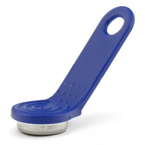 Ключ RW1990 перезаписываемый ключ-заготовка стандарта DS1990. Ключ RW1990 перезаписываемый ключ Touch Memory (iButton) (синий)