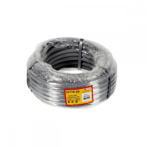 Труба гофрированная Экопласт ПВХ с зондом D16 мм 25 м фото 3