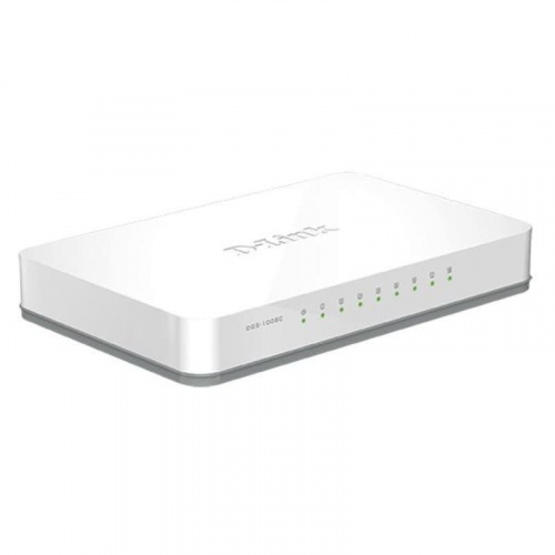 Коммутатор D-LINK DGS-1008A неуправляемый, настольный, Gigabit Ethernet- 8шт.