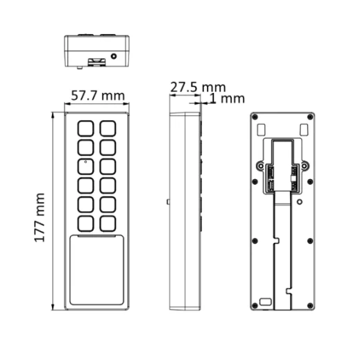 DS-K1T805EX Hikvision фото 2
