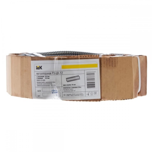 Рукав металлический используется для предохранения проводов и кабелей при монтаже электропроводки, телефонной связи и других видов проводки. Он изготовлен из оцинкованной стали, поэтому он не подвержен коррозии, а также прочный, хорошо сохраняет от механических повреждений, и способен экранировать от электромагнитных полей и радиопомех. Гибкость рукава позволяет избежать перегиба кабелей. Зонд для протяжки кабеля нужно купить дополнительно. Применение такого рукава повышает пожарную безопасность, так как он предотвращает возгорание в случае короткого замыкания.Преимущества: фото 3 Металлорукав Iek Р3-ЦХ-12 D12 мм 20 м фото 3