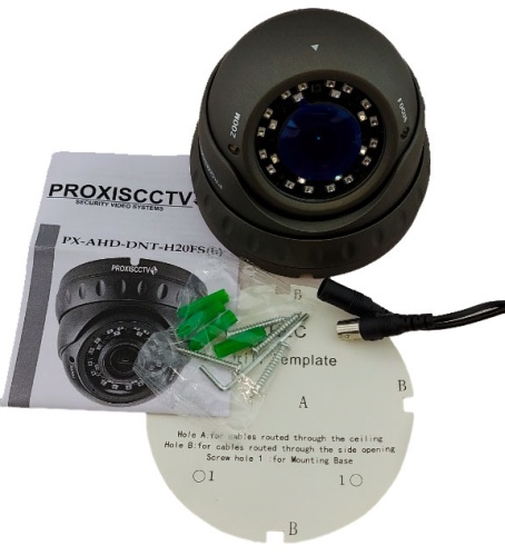 EVL-DC-10B купольная уличная AHD видеокамера, 720p, f=2.8-12мм, темно-серая от интернет магазина Комплексные Системы Безопасности фото 3