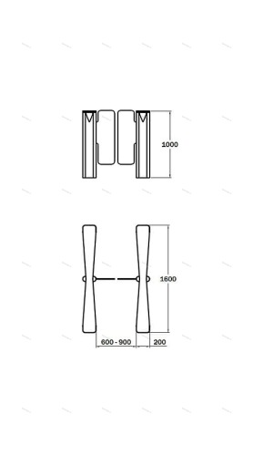 Турникет SAIMA SWING GATE 330 фото 4