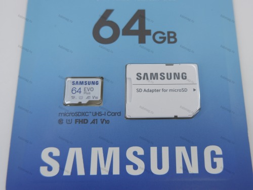 Карта памяти Samsung EVO Plus microSDXC 64 ГБ фото 2