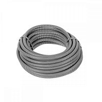 Гофрированная труба с зондом D16 и длиной 25 метров – изделие, созданное из полимеров. Соотношение цены и качества товара превосходит те же категории пластиковых труб.Назначение: Гофротрубы с зондом 16 мм в диаметре имеют большой спектр применения. В них прокладывают телевизионные, телефонные и компьютерные, а также электрические сети, которые способны выдержать нагрузку до тысячи вольт. Также их используют для скрытой прокладки в стенах и потолках, внутри помещений. Поэтому качество материала, из которого изготовлены гофрированные трубы играет первостепенную роль.Труба гофрированная ПВХ легкого типа выполнена на основе не распространяющего горение поливинилхлорида (ПВХ). Труба гофрированная Экопласт ПВХ с зондом D16 мм 25 м