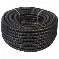 Труба гофрированная ПНД легкого типа с зондом D25 мм выполняет роль защитного канала при прокладке открытым или скрытым способом электрических силовых и слаботочных сетей. Изготовлена из полиэтилена низкого давления, стойкого к перепадам температур, воздействию влаги и биохимических реагентов. Гофры служат ребрами жесткости, что придает изделию высокую прочность и обеспечивает надежную защиту кабеля от механических воздействий. Для удобства и быстроты протяжки проводов труба оснащена специальным зондом.Преимущества:По доступной цене купить трубу гофрированную длиной 50 м предлагают магазины компании «Klik-rostov.ru». Труба гофрированная Экопласт ПНД с зондом D25 мм 50 м